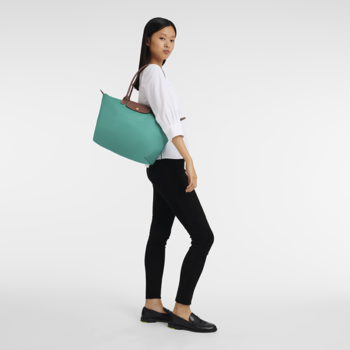 Longchamp Le Pliage Original L Tote Bag – Turquoise vip time amman jordan